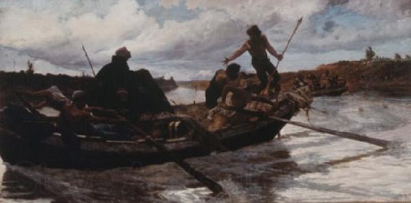 Joris van Son La fuga di Papa Eugenio IV France oil painting art